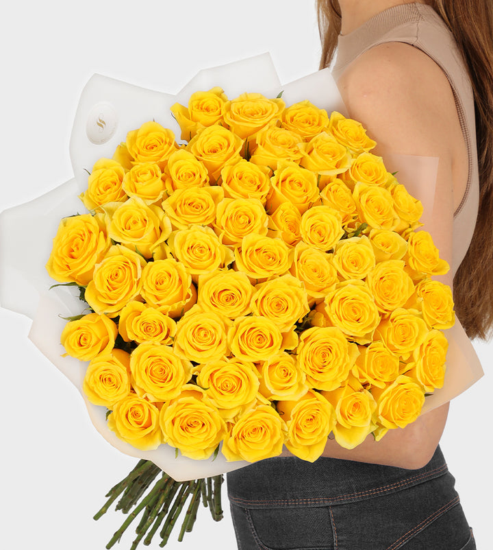 50 Yellow Roses