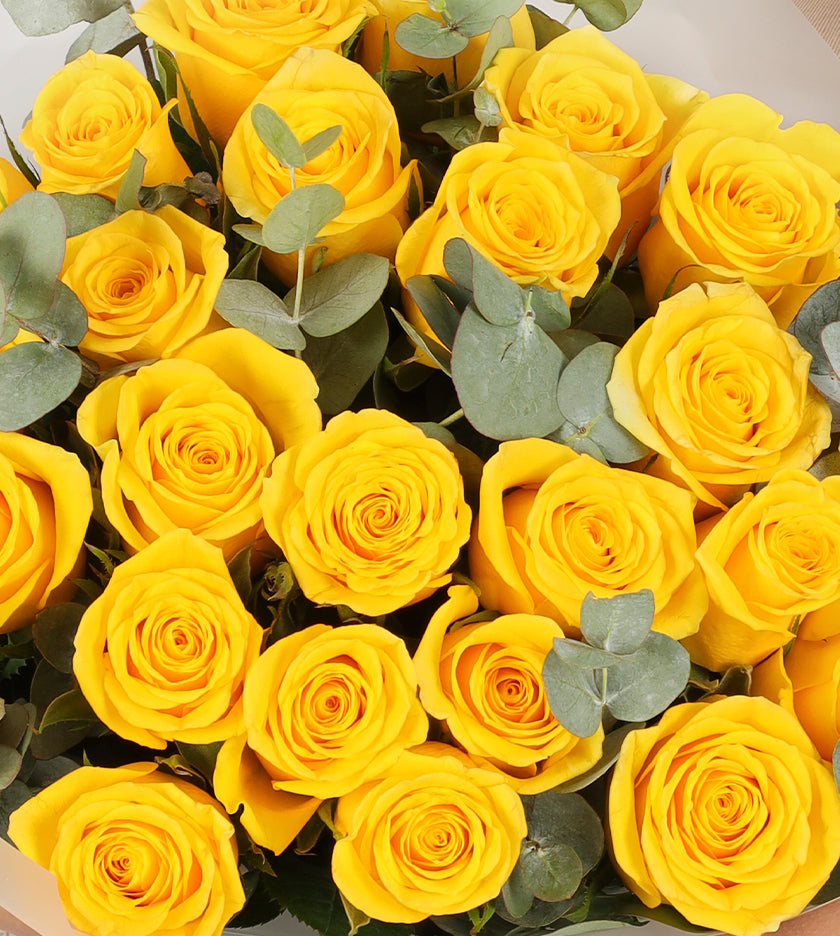 24 Yellow Roses