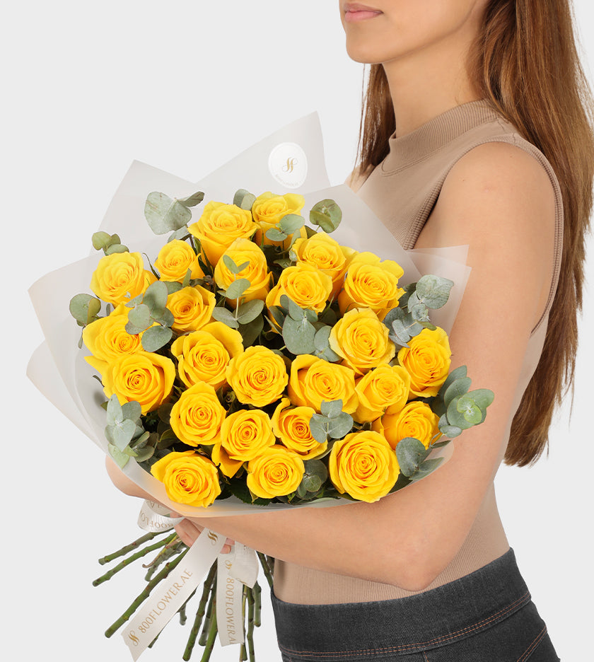 24 Yellow Roses