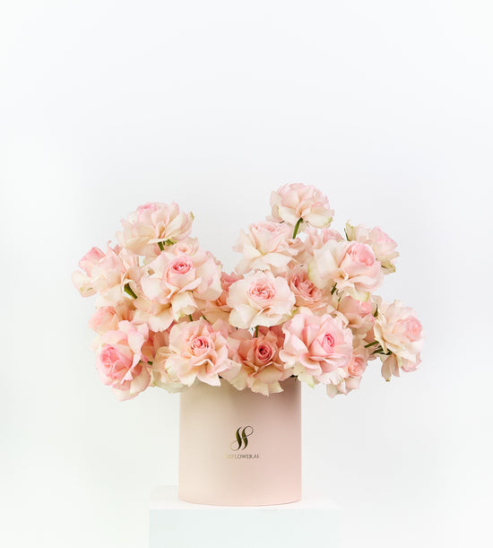 Beautiful pink rose arrangement symbolizing love and passion, perfect for heartfelt gestures.