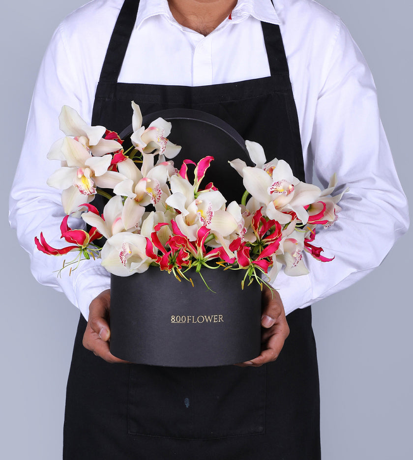 Gloriosa Box Arrangement