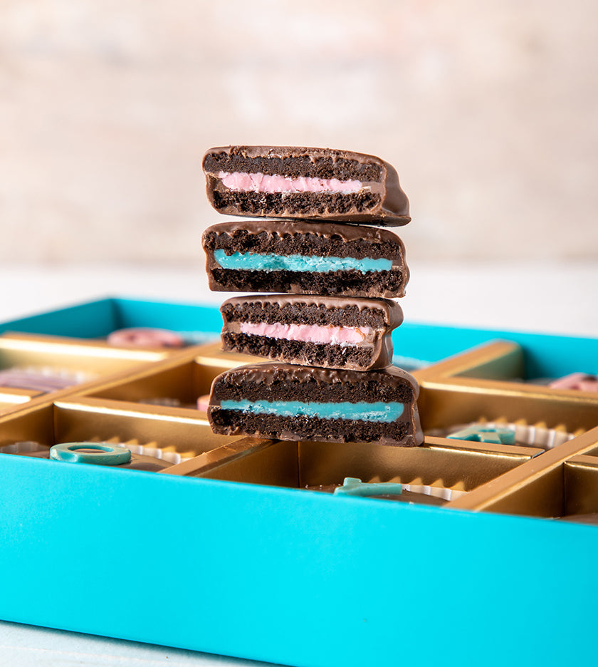 Gender Reveal Chocolate Covered Oreos