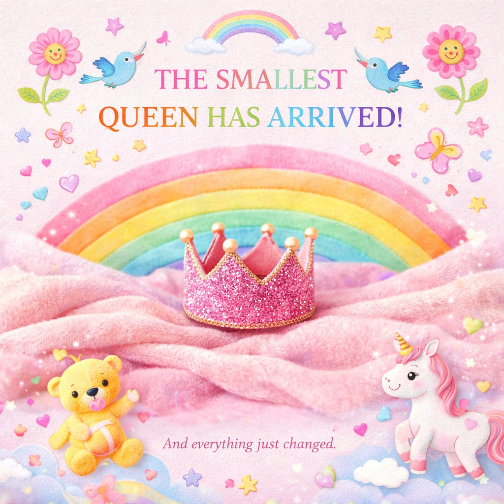 The Smallest Queen Has Arrived Colored