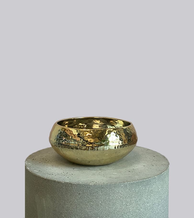 Ceramic Pot Metallic Gold