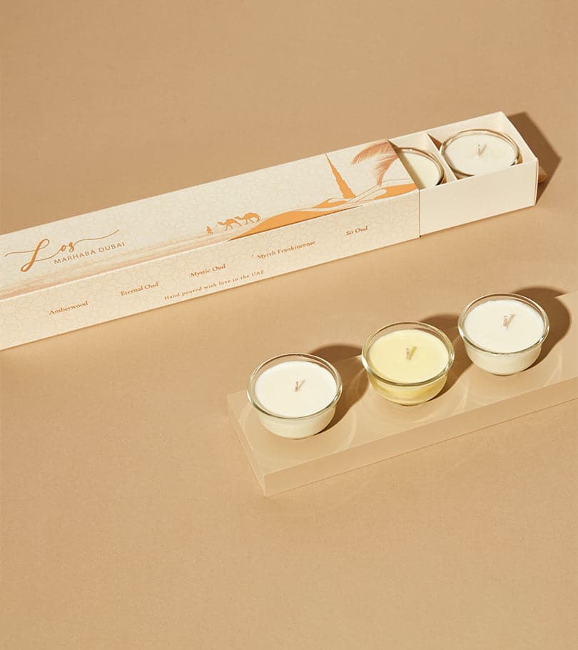 Marhaba Dubai Set of Candles (5pcs) by Light of Sakina