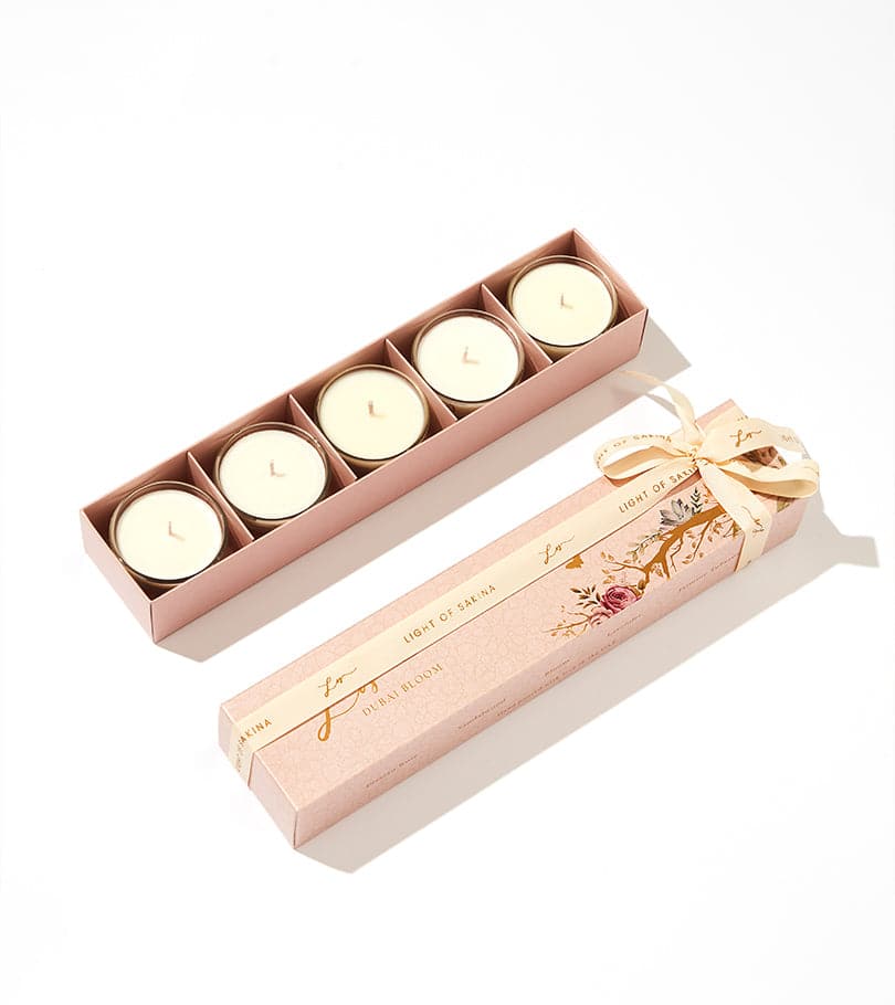 Dubai Bloom Set of Candles (5pcs) by Light of Sakina