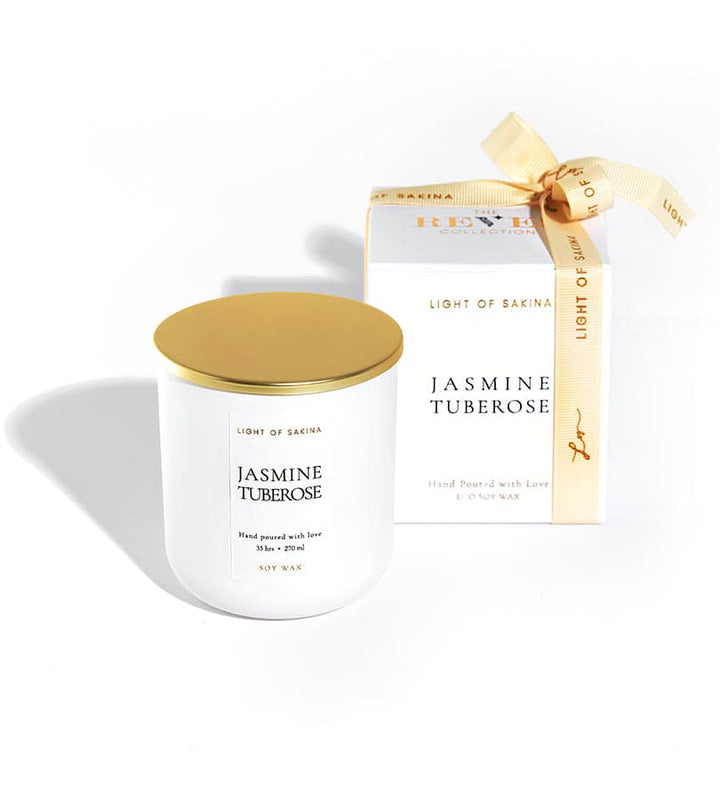 Jasmine Tuberose Candle by Light of Sakina