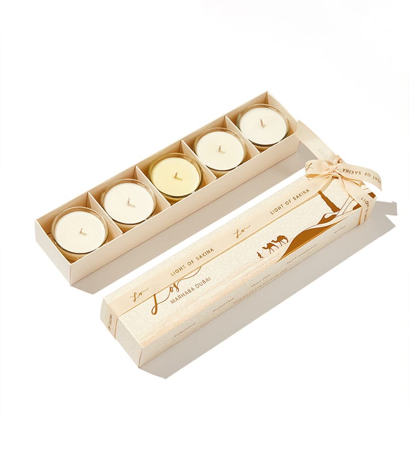 Marhaba Dubai Set of Candles (5pcs) by Light of Sakina