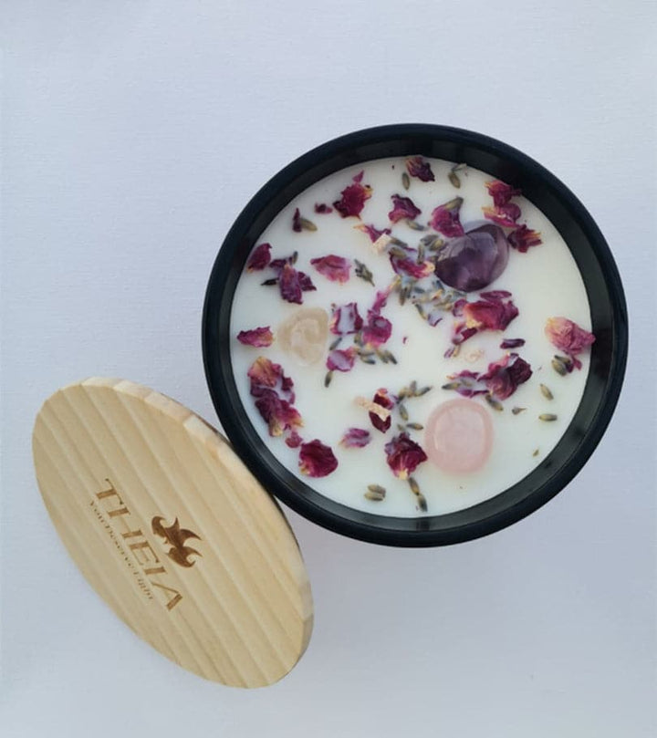 Pink Champagne Candle 340g by Theia