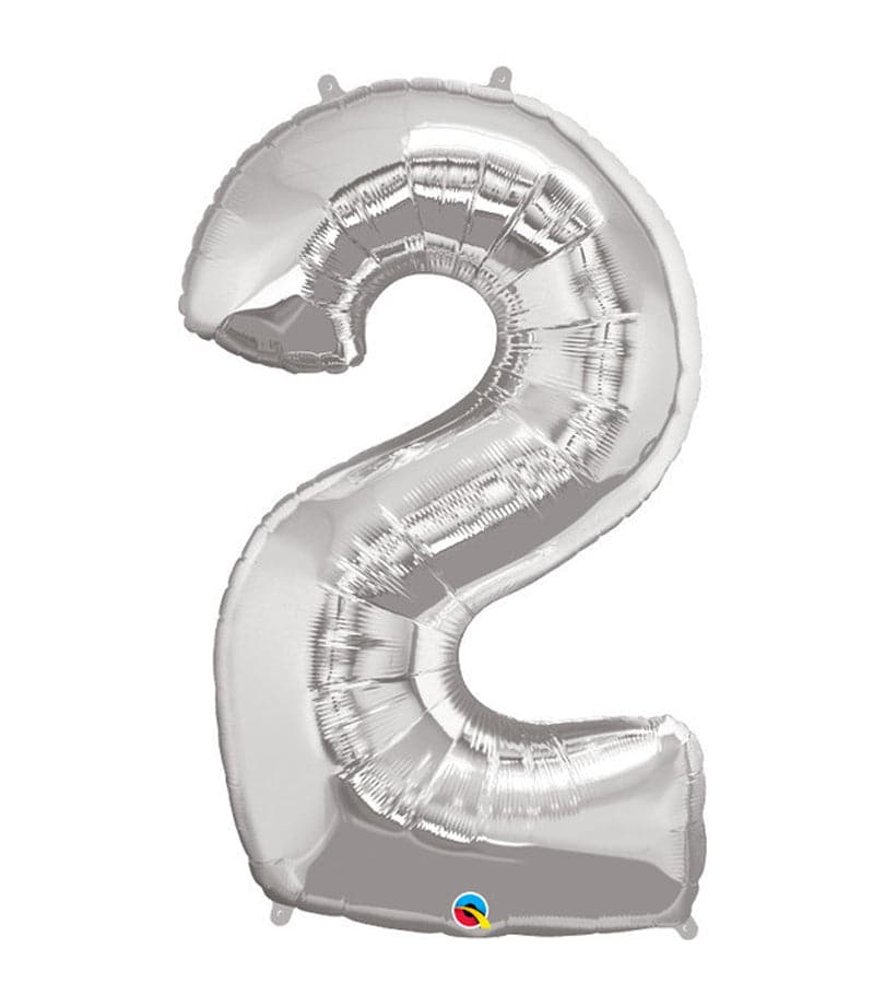 Super Shape Number 2 Foil Balloon