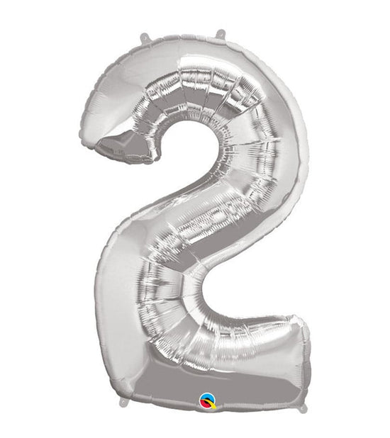 Super Shape Number 2 Foil Balloon