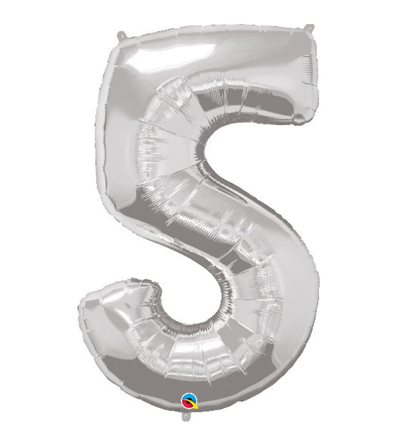 Super Shape Number 5 Foil Balloon