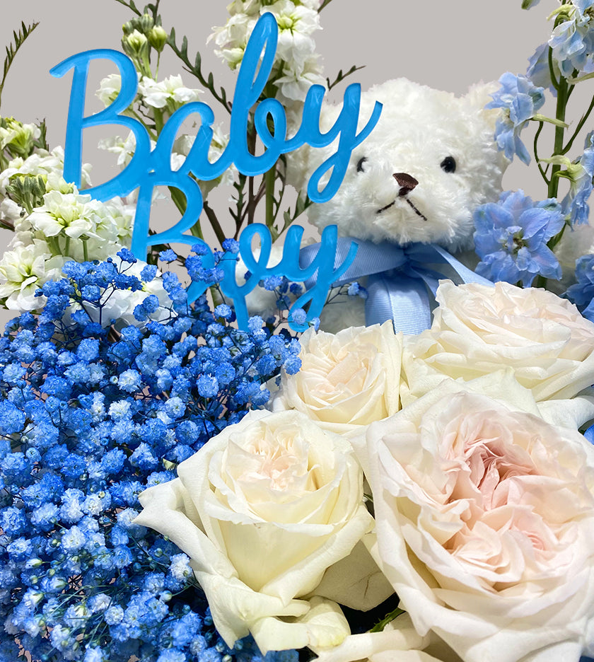 Welcome Baby Boy Round Box Package