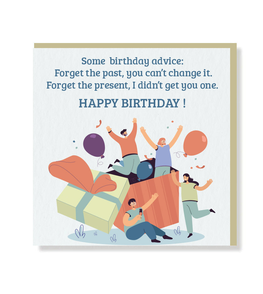 Birthday Advice Premium Card