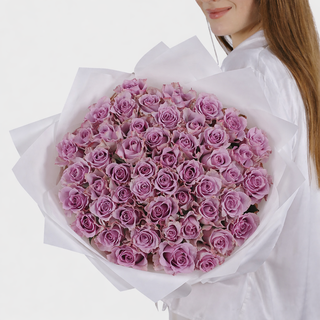 50 Purple Roses