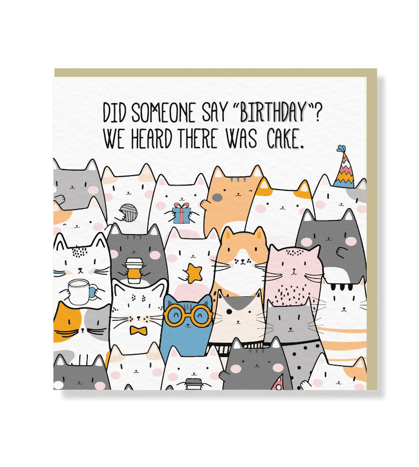 Birthday premium greeting card with matt finish lettering, blank inside for personal message, includes beige envelope