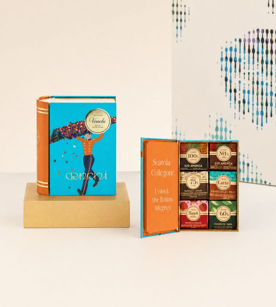Vintage Mini Book with Granblend Chocolates by Venchi