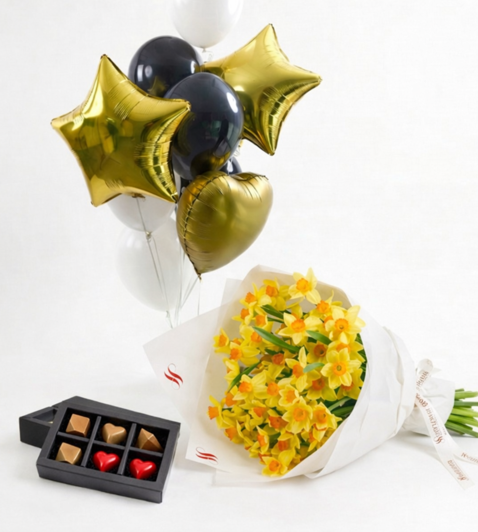 Yellow Daffodil Chocolate Bundle