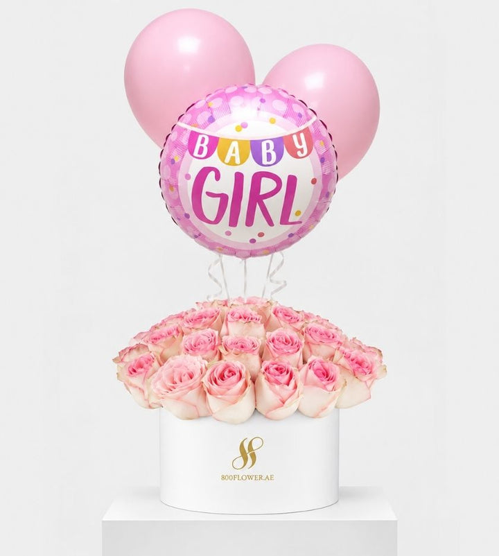Baby Girl Pink Rose Bundle