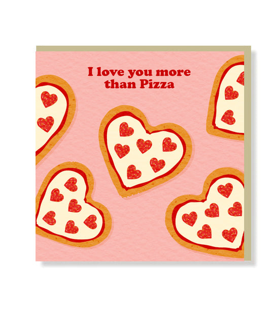 Greeting card with matt finish lettering, blank inside for personal message, includes beige envelope