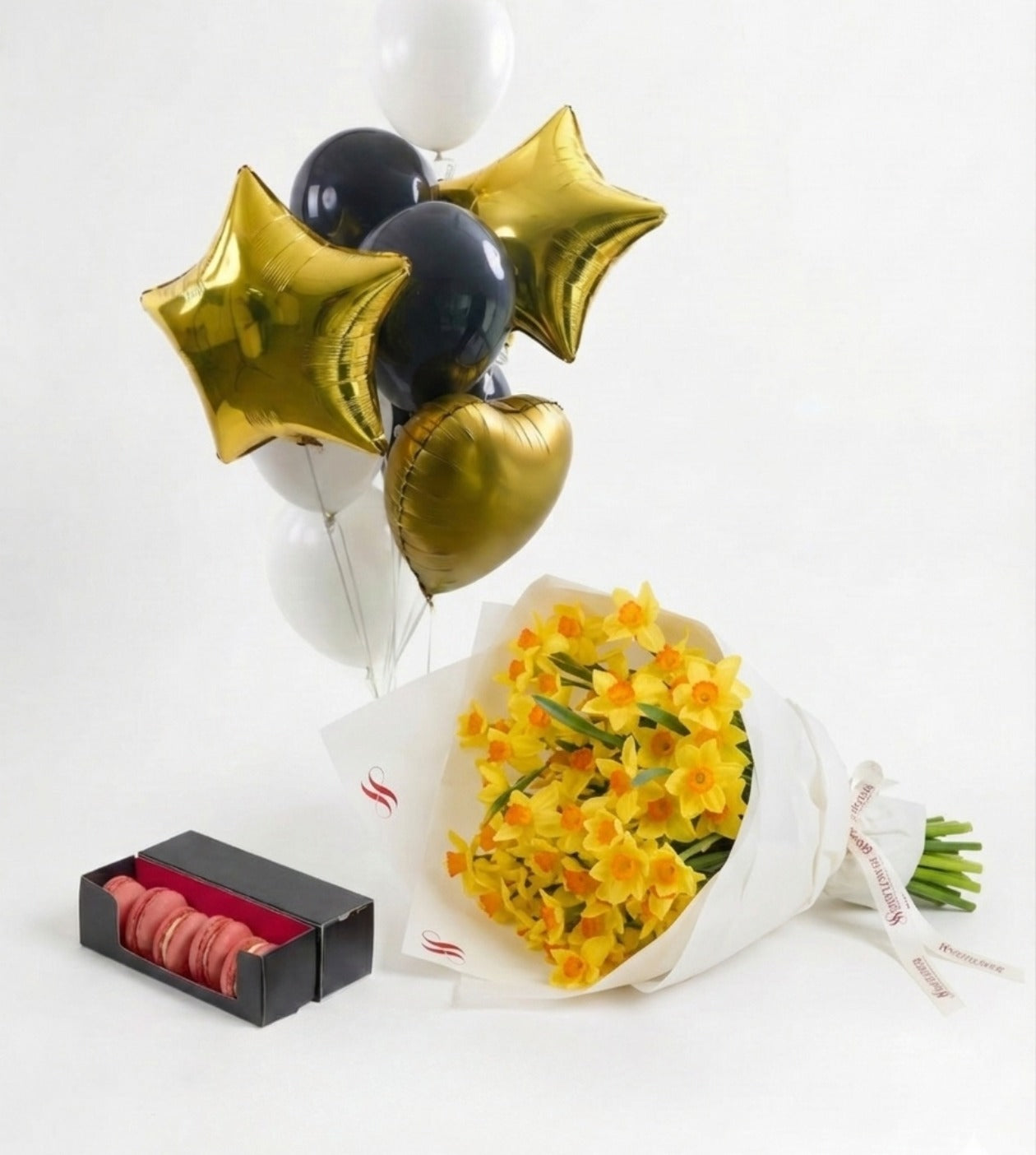 Yellow Daffodil Macaron Bundle