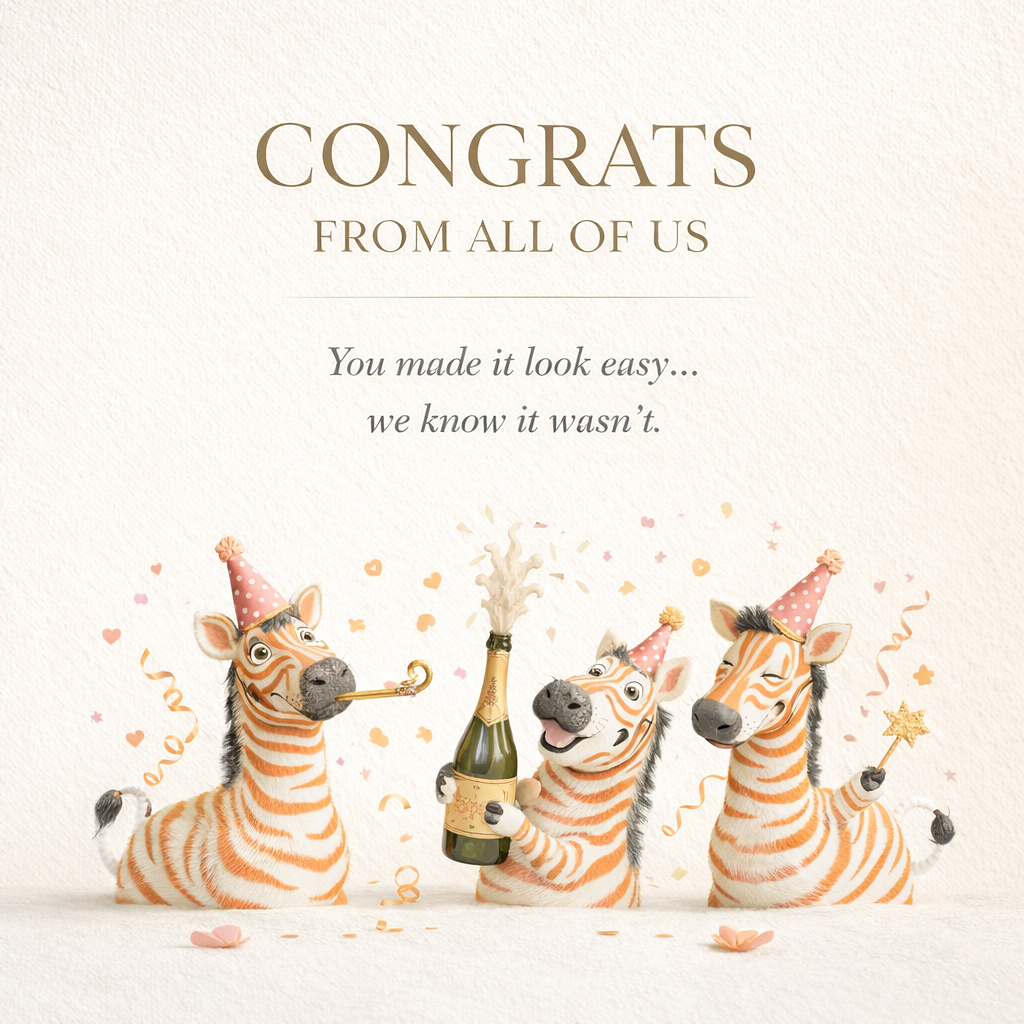 Congrats from all of us Card