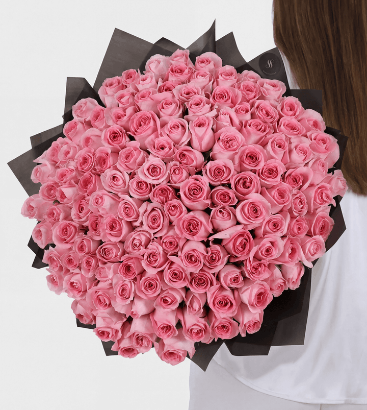 100 Beauty-Full Pink Roses