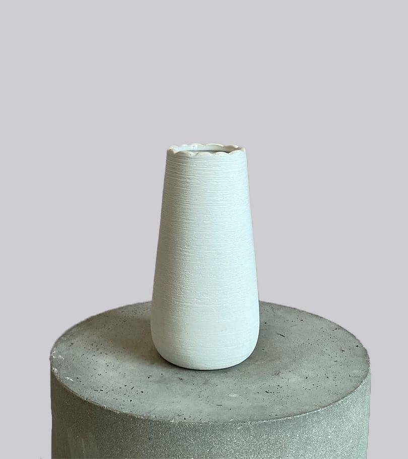 Ceramic Tall Vase White