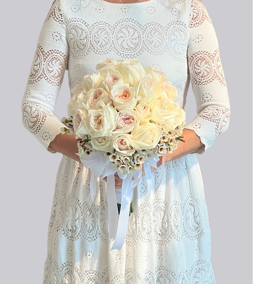 Classic White Bridal Bouquet