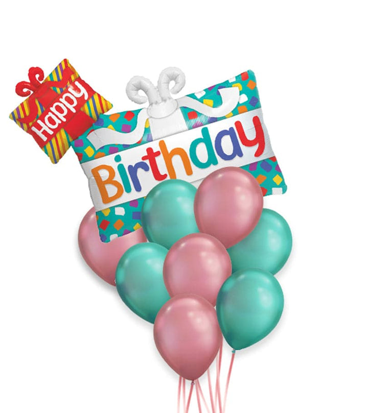 Giant Happy Birthday Presents Balloon Package