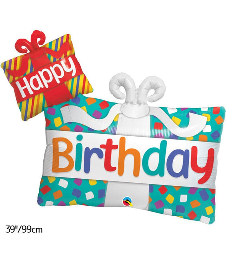 Giant Happy Birthday Presents Foil Balloon