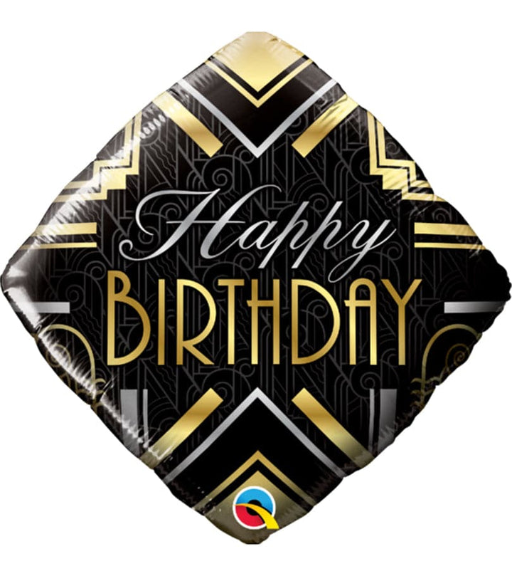 Happy Birthday Art Diamond Foil Balloon