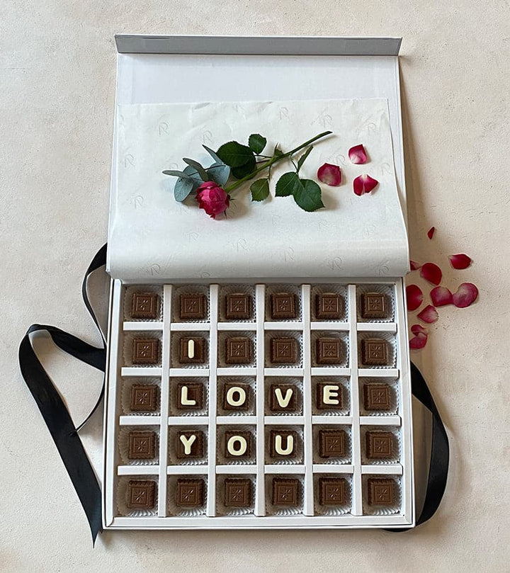 I Love You Chocolate Box (White) by NJD