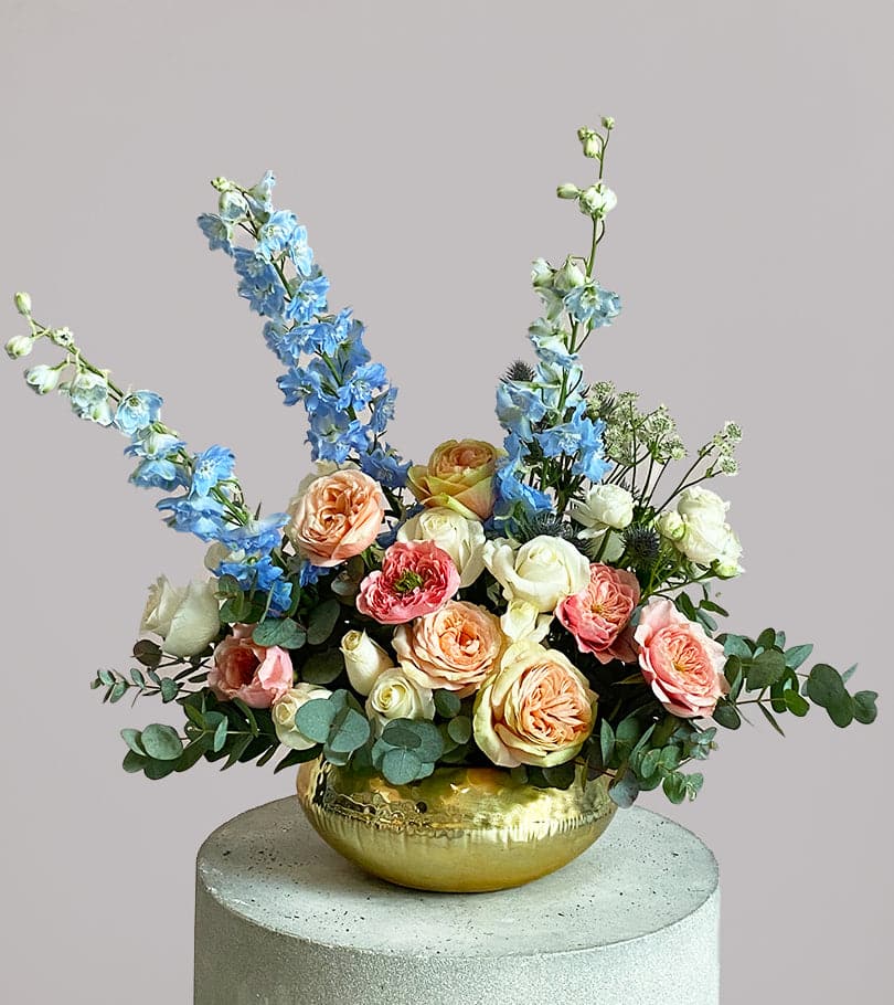Maryam Gold Vase Arrangement