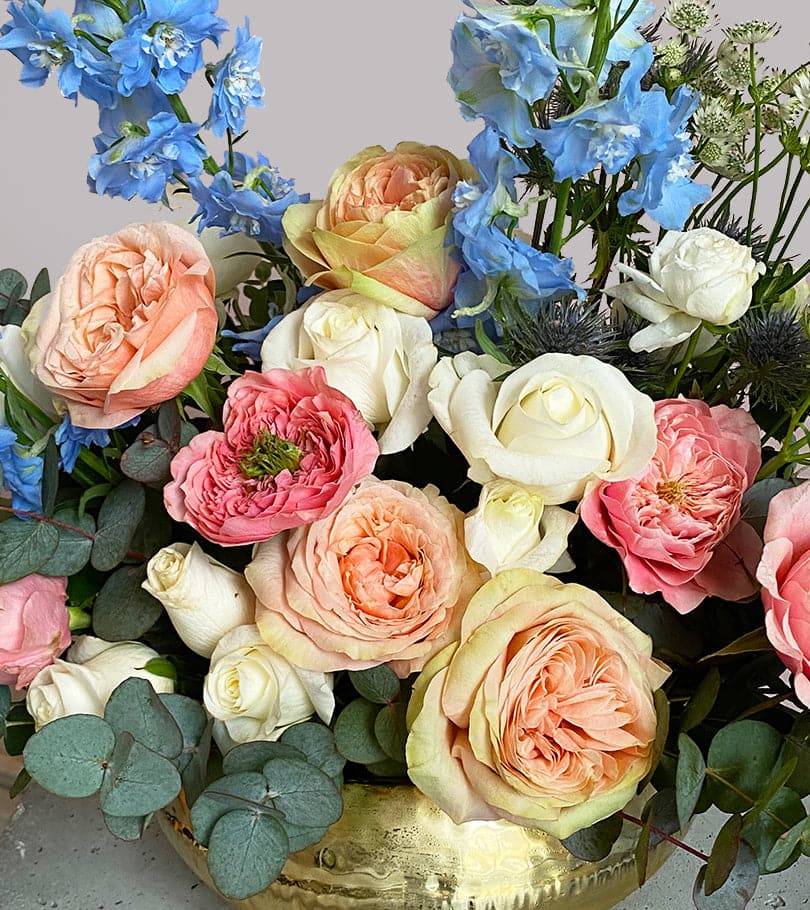 Maryam Gold Vase Arrangement