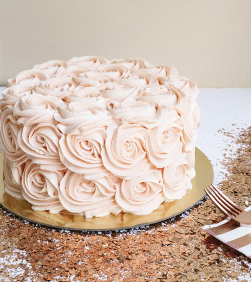 Pastel Pink Drip Meringue Cake – Honeypeachsg Bakery